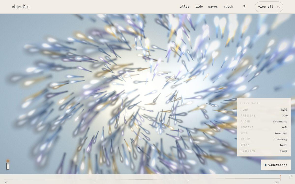 the eye of heaven · bokeh petals — a binary pair of soft suns wearing rings of comet-petal bokeh, sweeping through a day of shifting color.